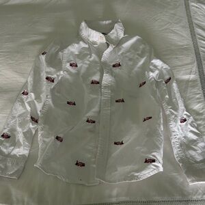 Janie and jack size 7 button down trains